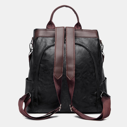 PU Leather Backpack Bag