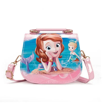 Disney Frozen 2 Elsa Anna Princess Children's Toys Shoulder Bag Girl Sofia Princess Baby Handbag Kid Fashion Shopping Bag Gi