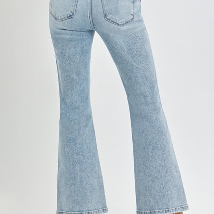 RISEN Full Size High Rise Ankle Flare Jeans