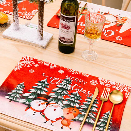 4-Pack Christmas Placemats