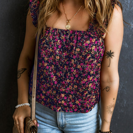 Printed Square Neck Tank