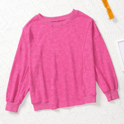 Round Neck Long Sleeve Sweatshirt