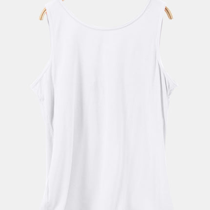 Scoop Neck Wide Strap Tank