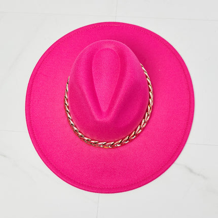 Fame Keep Your Promise Fedora Hat in Pink