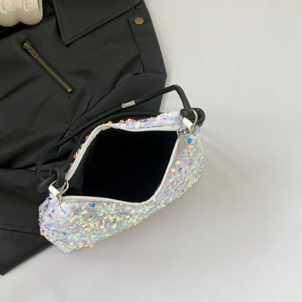 Sequin Double Strap Shoulder Bag