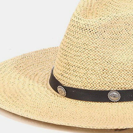 Fame Belt Strap Straw Hat