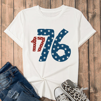 1776 Round Neck Short Sleeve T-Shirt