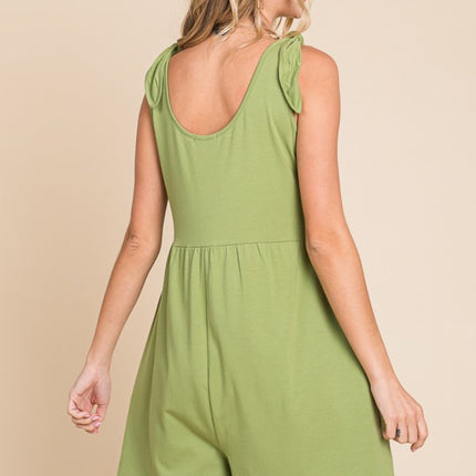 Culture Code Full Size Shoulder Knot Baggy Romper