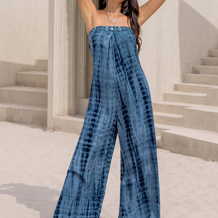 Tied Tube Wide Leg Jumpsuit