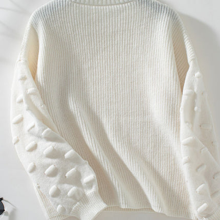 Round Neck Drop Shoulder Sweater