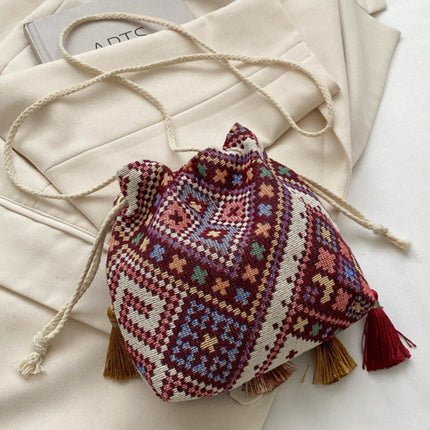 Tassel Spaghetti Strap Shoulder Bag