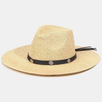 Fame Belt Strap Straw Hat