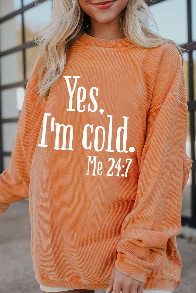 Letter Graphic Round Neck Long Sleeve Sweatshirt - Vickie Lynn's