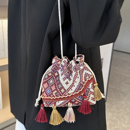 Tassel Spaghetti Strap Shoulder Bag