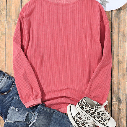 Valentine's Day LOVE Round Neck Long Sleeve Sweatshirt