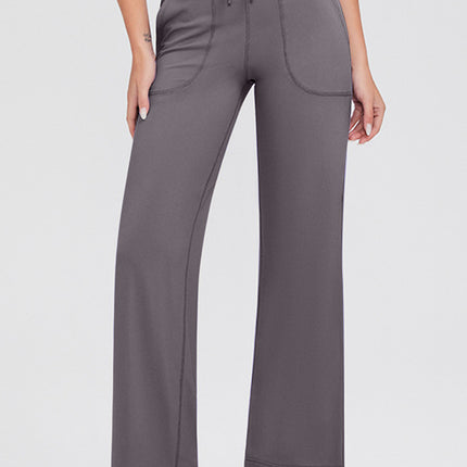 Basic Bae Full Size Drawstring High Waist Pants with Pockets