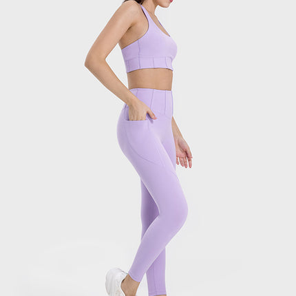 Pocketed High Waist Active Leggings