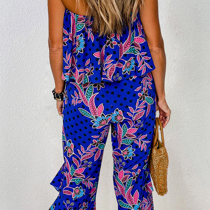 Printed Tube Jumpsuit