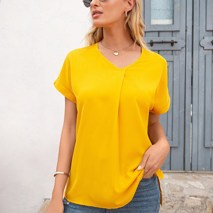 V-Neck Short Sleeve T-Shirt