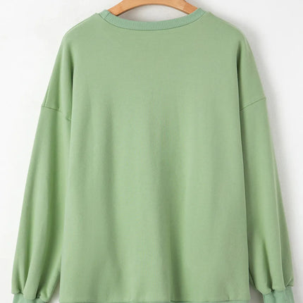 Round Neck Long Sleeve Sweatshirt