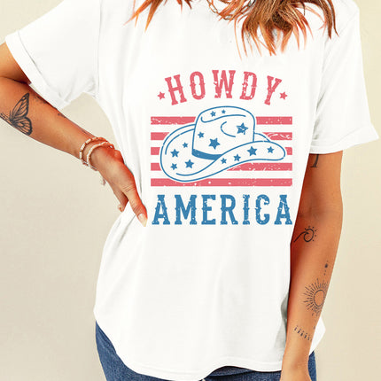 Graphic Round Neck Short Sleeve T-Shirt - Vickie Lynn's