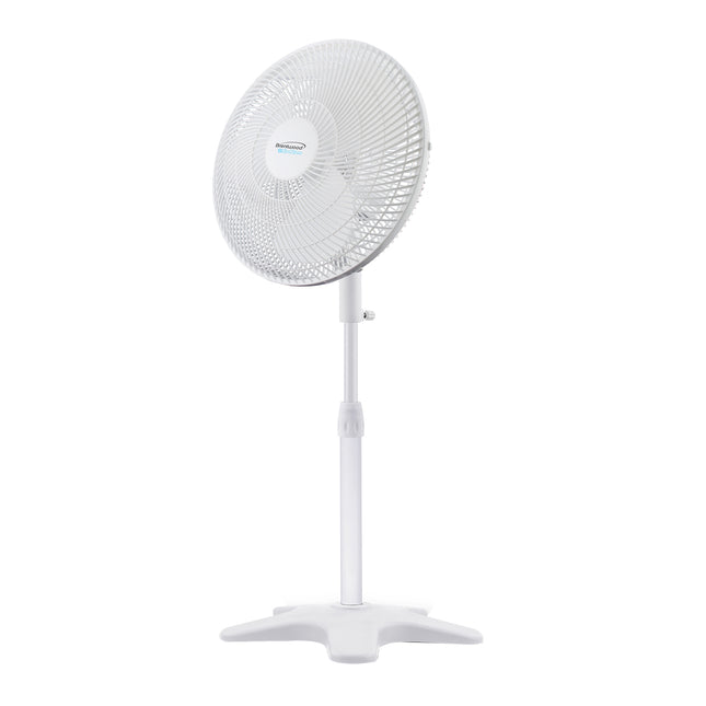 Brentwood Kool Zone F-16SPW 3-Speed 16&rdquo; Oscillating Stand Fan, White
