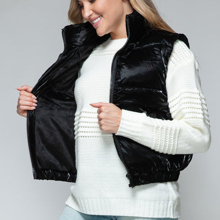 Snobbish Fine Fur Lining Quilted Vest