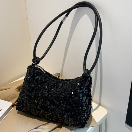 Sequin Double Strap Shoulder Bag