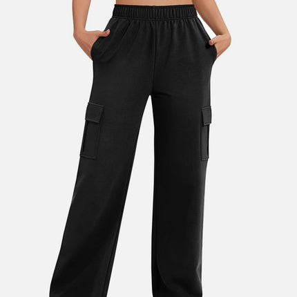 Pocketed High Waist Pants