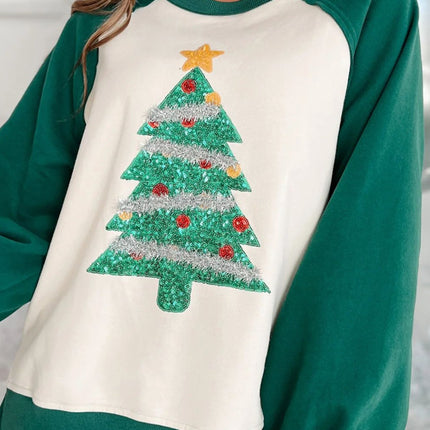 Christmas Tree Long Sleeve Sweatshirt