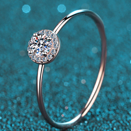 925 Sterling Silver Moissanite Ring