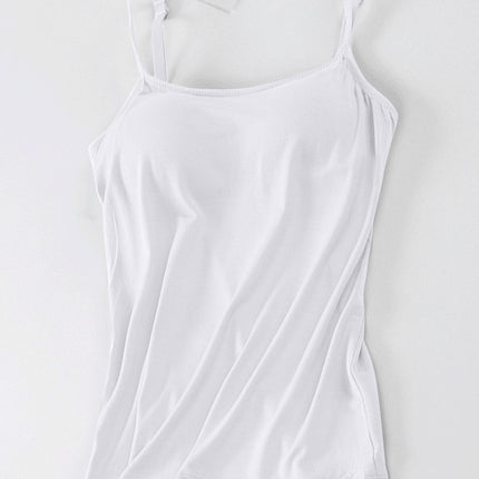 Scoop Neck Adjustable Strap Cami