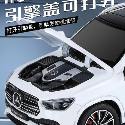 1:24 Benz GLE350 GLE SUV Alloy Car Diecasts & Toy Vehicles Car Model Sound and light Pull back Car Toys For Kids Gifts