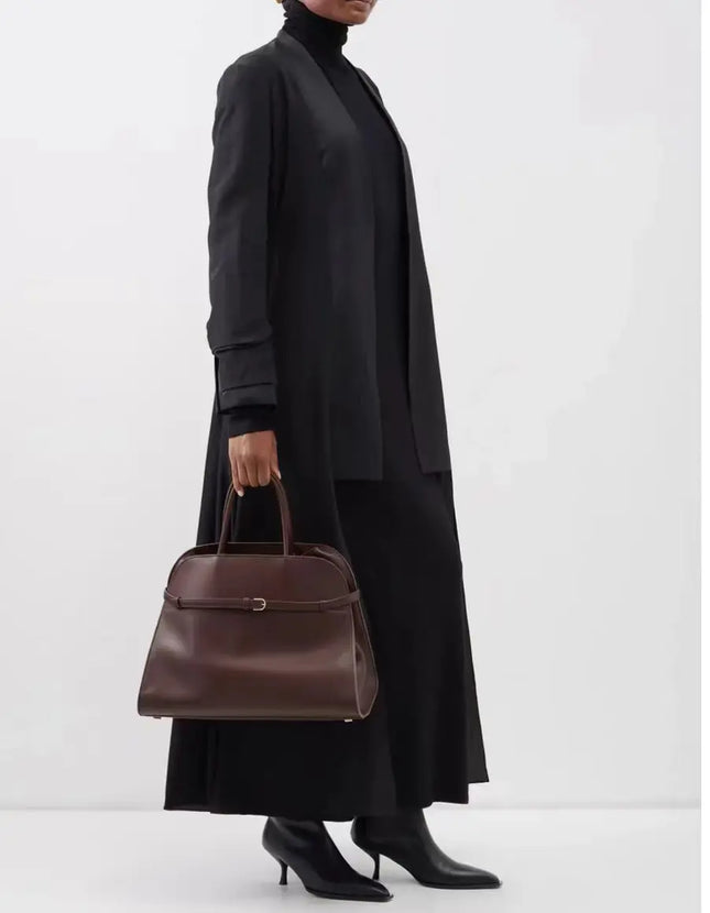2023 Margaux15 Handbag Cowhide High-Capacity Commuter Bag the Suede Row lcu Soft