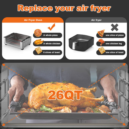 Geek Chef Air Fryer 26QT 26L Air Fryer - Fry Oil-Free!