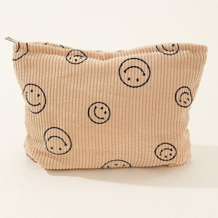 Zenana Corduroy Smile Clutch Bag