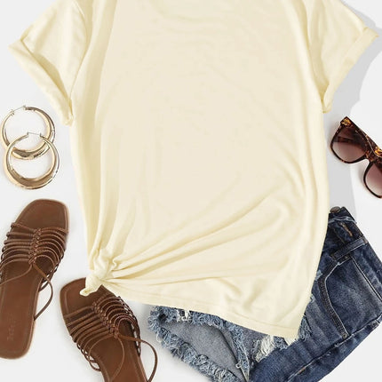 Graphic Round Neck Short Sleeve T-Shirt