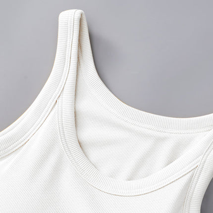 Round Neck Tank with Bra - Vickie Lynn's