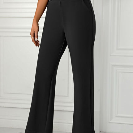 High Waist Straight Leg Pants