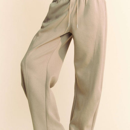 Davi & Dani Drawstring Wide Leg Sweatpants