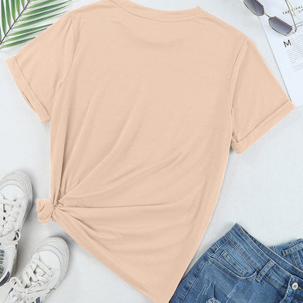 Hat Graphic Round Neck Short Sleeve T-Shirt - Vickie Lynn's