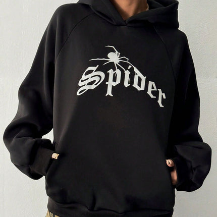 SPIDER Long Sleeve Hoodie with Kangaroo Pocket