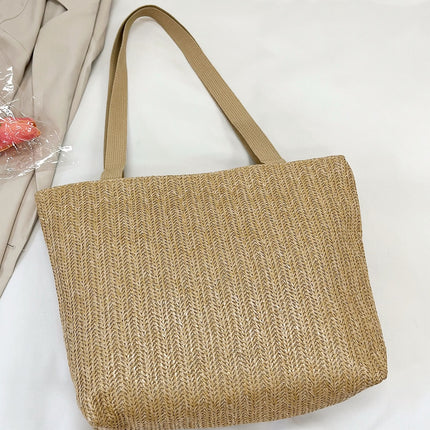 Straw Woven Tote Bag