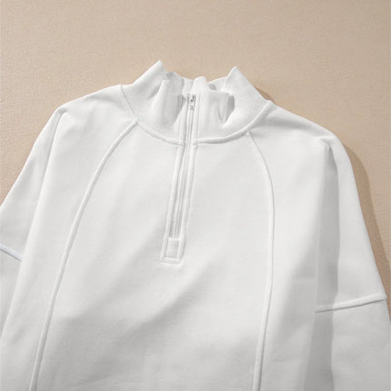 Half Zip Long Sleeve Sweatshirt