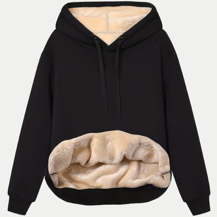 Drawstring Long Sleeve Hoodie with Kangaroo Pocket