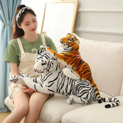 Kawaii Big Tiger Plush Toy Doll Pillow Hug &Cushion Stuffed Animal Gift for Kids Adults Home Decor