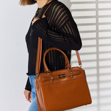 David Jones Texture PU Leather Handbag