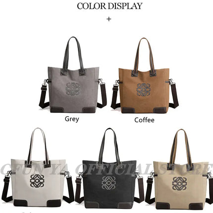 CFUN YA Trend Canvas Tote Bags For Women Female Shoulder Bag Messenger Pack Large Top Handle Bag Handbags Mummy Bolsa Feminina - Vickie Lynn's