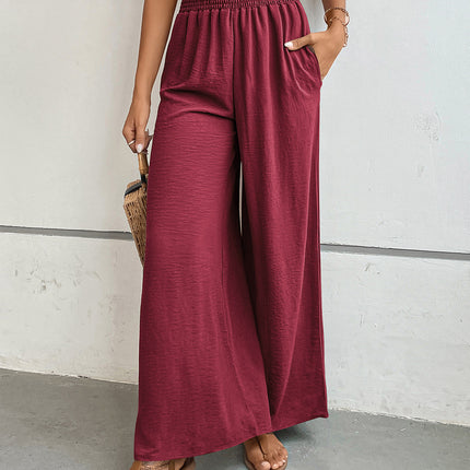 Perfee Wide Leg Pants with Pockets