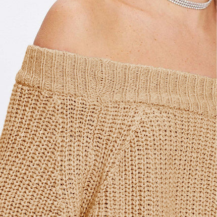 Double Take Off-Shoulder Long Sleeve Sweater